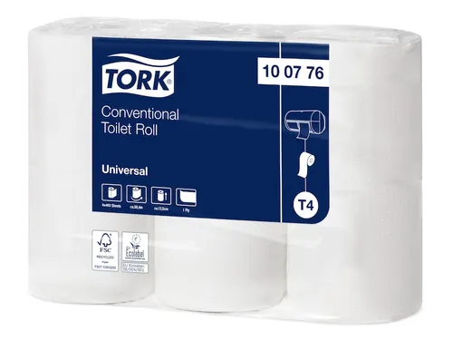 Tork 100776 Toiletpapier Traditioneel Universal 1-laags Naturel 48 Rol