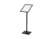 OUTLET Menustandaard Design Standaard Zwart 25 mm Rechte Hoeken A3