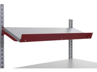 aanslagrand,v. paktafel,aanbouw van voren,B 1000mm,staal,RAL3003 - 2