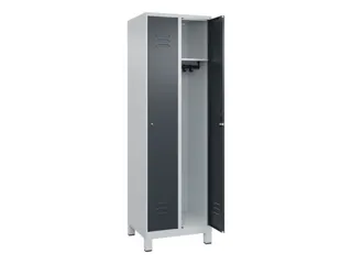 locker,HxBxD 1950x600x500mm,2vak,vak B 300mm,cil.-slot,voeten - 2
