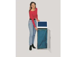 Afvalverzamelaar 69 Liter Klemring Sticker Papier Deur Voor Blauw - 2