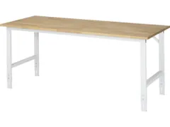 werkbank,HxBxD 760-1080x2000x800mm,beukblad,geolied,draagverm. 500kg