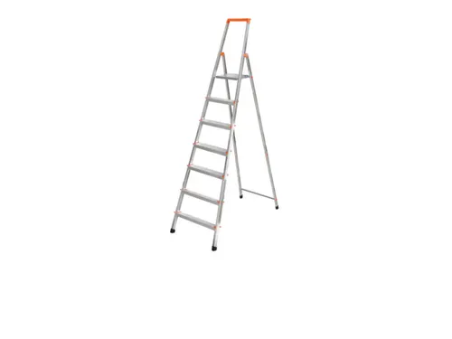 Lichte Burotrap Aluminium 7 Treden Platform 25x25cm H 1,5 m