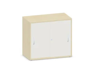 schuifdeurkast,HxBxD 720x800x430mm,decor romp esdoorn,decor front wit - 1