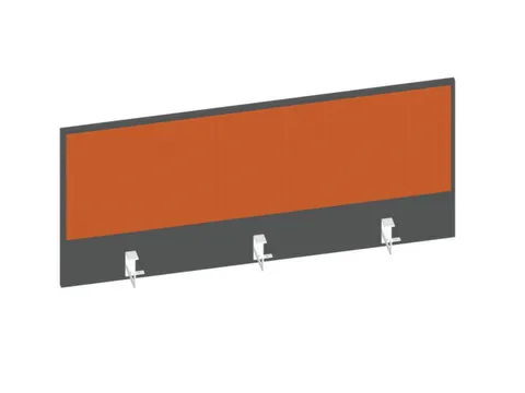 baliepaneel bureau aanbouw achter MS-donkergrijs BN3012-oranje 1200mm