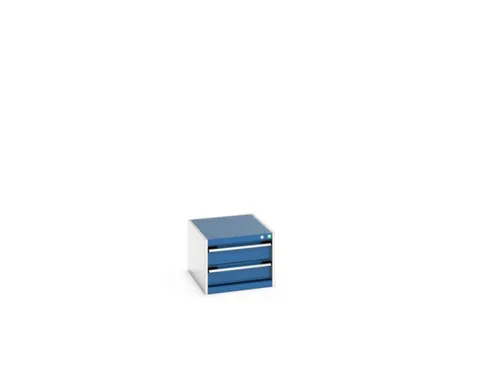 ladekast HxBxD 400x525x650mm 2laden RAL7035 front RAL5010