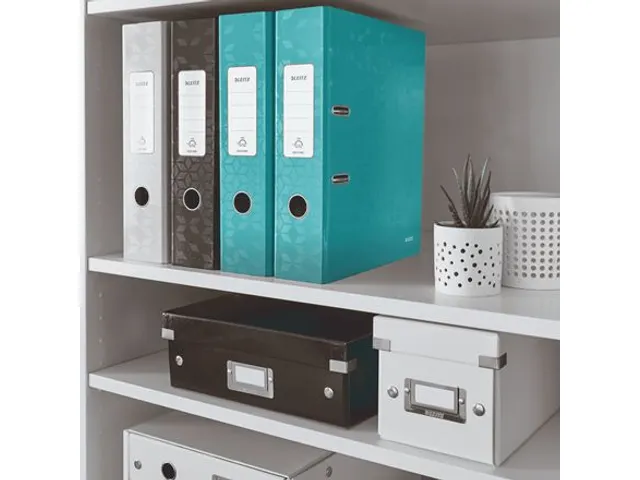 Ordner Leitz 1005 WOW 180° A4 80mm karton ijsblauw