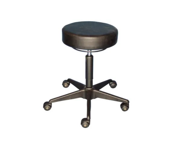 Esd Draaikruk Wielen Zitting 480-610mm Kunstleer Zwart Gasveer