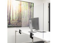 Scheidingsscherm Enkel Bureau Tafelveiligheidsglas 58x160cm