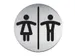 Infobord Pictogram Durable Toiletten Dames/heren Rond 83mm