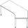 In hoogte verstelbaar hoekbureau 680-820x2170x1130mm zwart wit