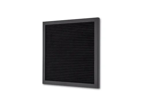 Letterbord Zwart 30x30cm Zwart frame
