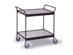 Tafelwagen Draagverm. 150kg Laadvl. Lxb 785x500mm 2 Etages Diepzwart