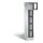 Lockerkast 1800x320x500mm 1x5 vakken Cilinderslot, Sokkel, RAL7021