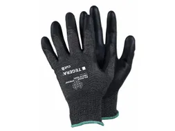 Tegera 906 snijbestendige handschoenen, PU gecoat, zwart, maat 8, per