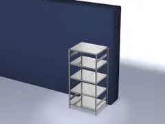 systeemstelling,grondveld,HxBxD 2000x1060x835mm,vakl. 230kg