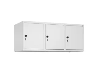 opzetkast,v. locker,3vak.,vak B 400mm,HxBxD 500x1200x500mm - 2