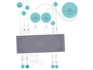 Usb 3.0 Usb-c Thunderbolt 3 Dockingstation - 3