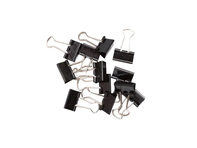 Papierklem MAUL 215 foldback 19mm capaciteit 7mm zwart