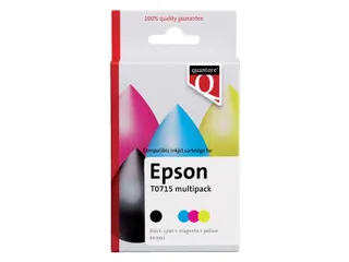 Inktcartridge Quantore alternatief tbv Epson T071540 zwart + 3 kleuren - 1