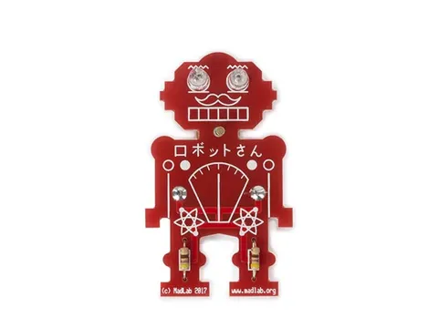 Soldeerkit DI Madlab electronic ki Mr. Robot, draagbare LED