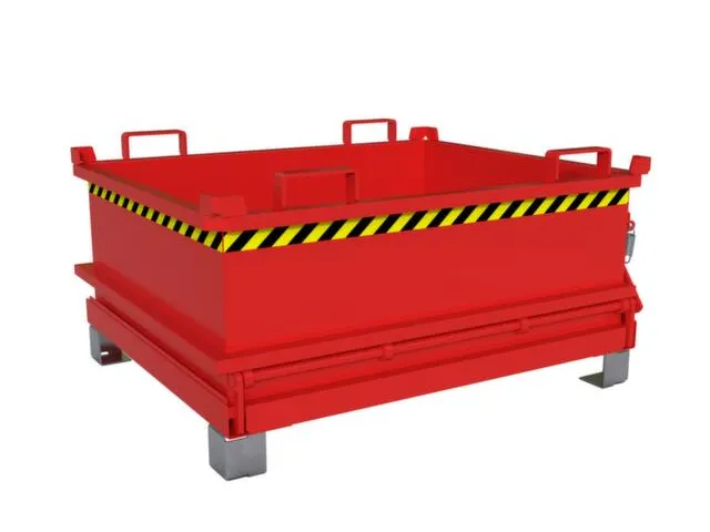 mini-bodemklepcontainer,HxLxB 625x1000x1200mm,0,37m³,inrijbeugel,staa