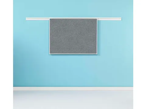 Partnerline Prikbord 90x120cm Camira Donkergrijs