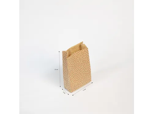 Cadeauzak Clairefontaine 11x21x5cm kraft Harten 50 stuks