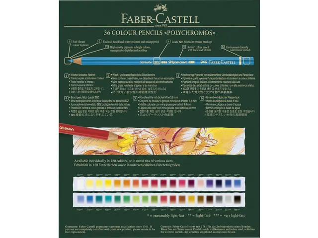 Kleurpotlood Faber Castell Polychromos Studiobox A 36 Stuks