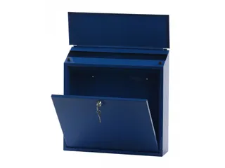Wandbrievenbus Malagan Staal Blauw - 2