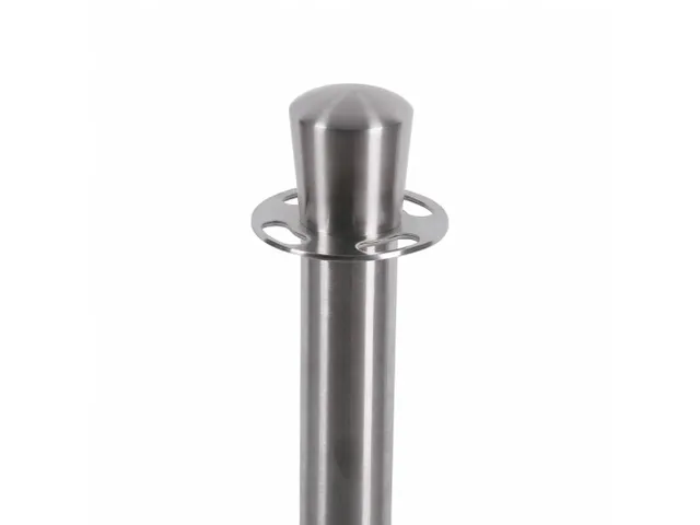Poteau de balisage chrome avec design boule