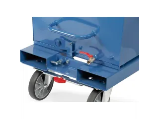 Afvalbakken 4704a Ral5007 800kg 800 liter Aftapkraan - 3