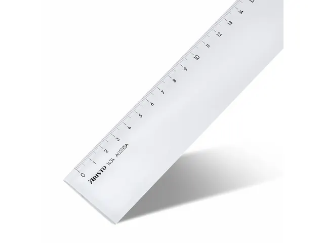 Liniaal Aristo 40cm glashelder plexiglas
