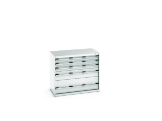 ladekast 900x1050x650mm 5laden zware lasten RAL7035 front RAL7035 - 7
