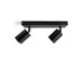 Spot plafonnier Integral Siena 2 spots IP20 GU10 noir