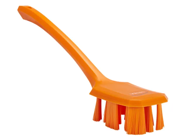 UST 4196-7 afwasborstel oranje groot oranje lange steel 70x395x140mm