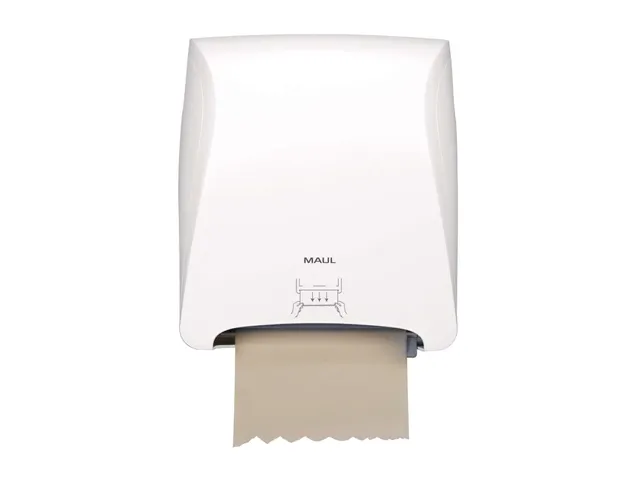 Handdoekdispenser papieren rol MAULcare Autocut Wit