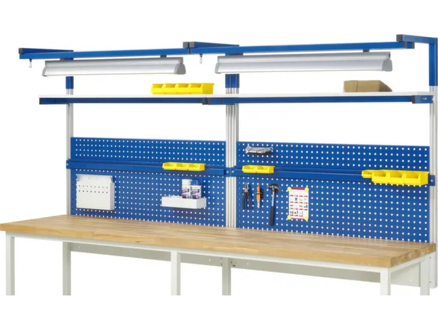 opbouwelement,v. werkbank,HxBxD 1380x3000x350mm,draagverm. 100kg,staal