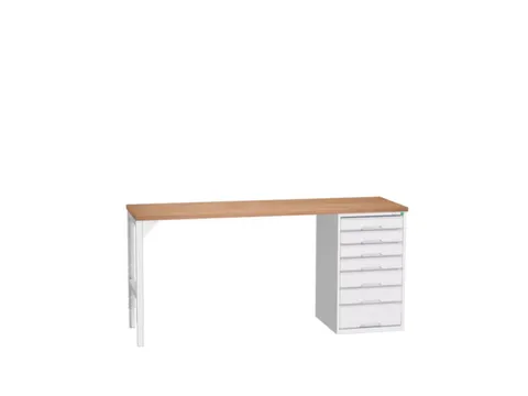 werkbank,HxBxD 930x2000x600mm,multiplexblad,2voeten/1container