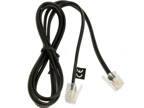 Jabra 8800-00-101, RJ-9, RJ-6, Zwart, Mannelijk, Mannelijk, Rond