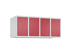 opzetkast,v. locker,4vak.,vak B 300mm,HxBxD 500x1200x500mm,vleugeldeur