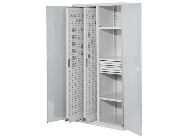 verticale kast,HxBxD 1950x1000x600mm,vleugeldeur,RAL5010