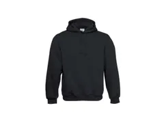 B&C WU620 sweater met capuchon, zwart, maat 2XS, per stuk