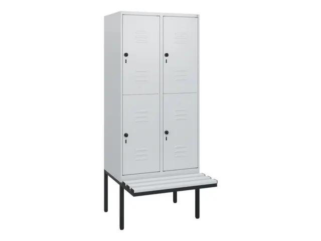 Dubbeldekse dekenkist,HxBxD 1950x800x815mm,2x2vak.,vak B 400mm