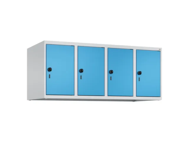 opzetkast,v. locker,4vak.,vak B 300mm,HxBxD 500x1200x500mm