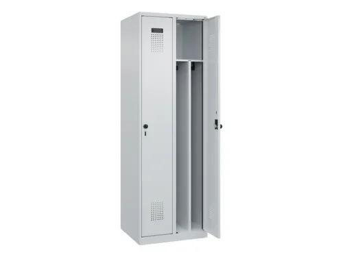 locker voor scheiding van kleding,HxBxD 1850x600x500mm,2vak