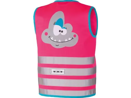 Crazy Monster Jacket Reflecterend Fluohesje Kind Roze Large