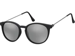 Zonnebril Montana met Revo rond spiegelglas mat zwart