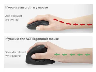 Draadloze Ergonomische Muis 1600 DPI - 4