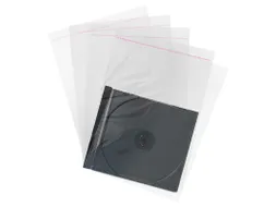 MediaRange plastic hoesjes voor 10,4 mm CD-doosjes transparant 100 st